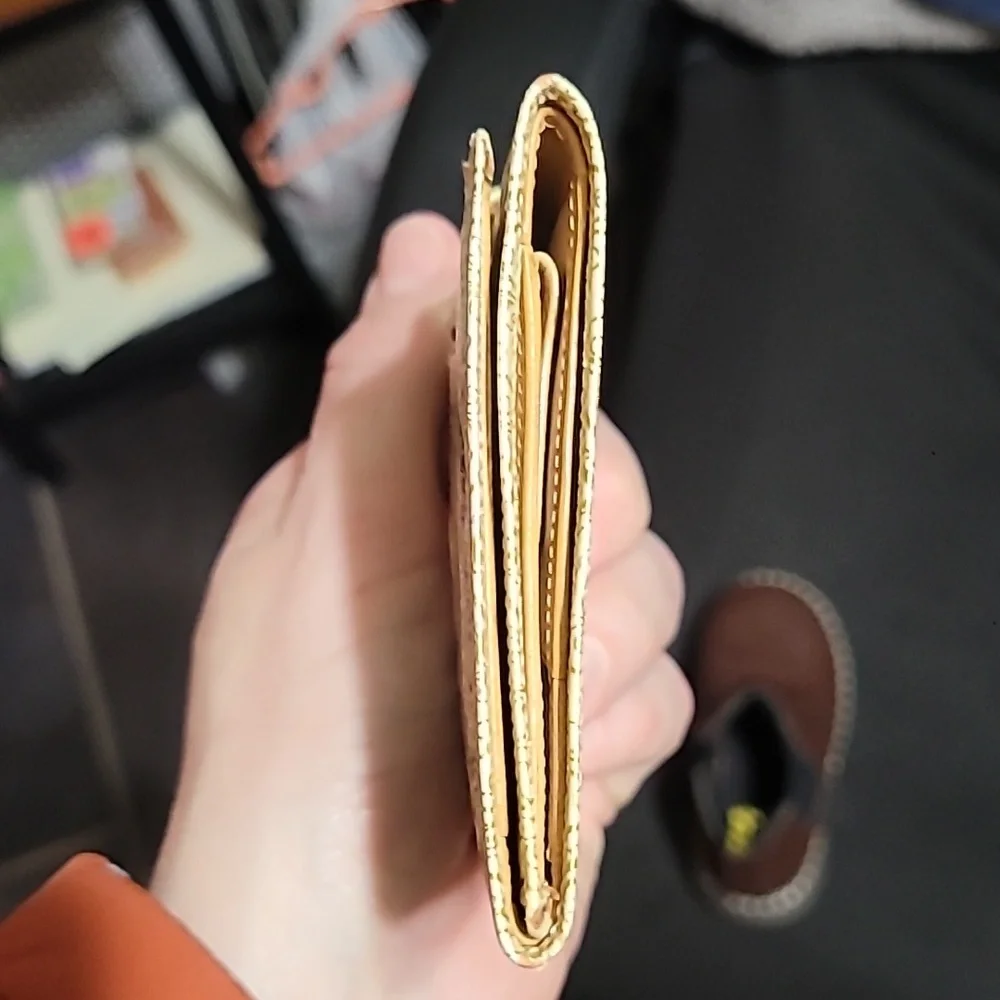 Italarts Gold Vintage Wallet Made In Italy - Picture 8 of 9